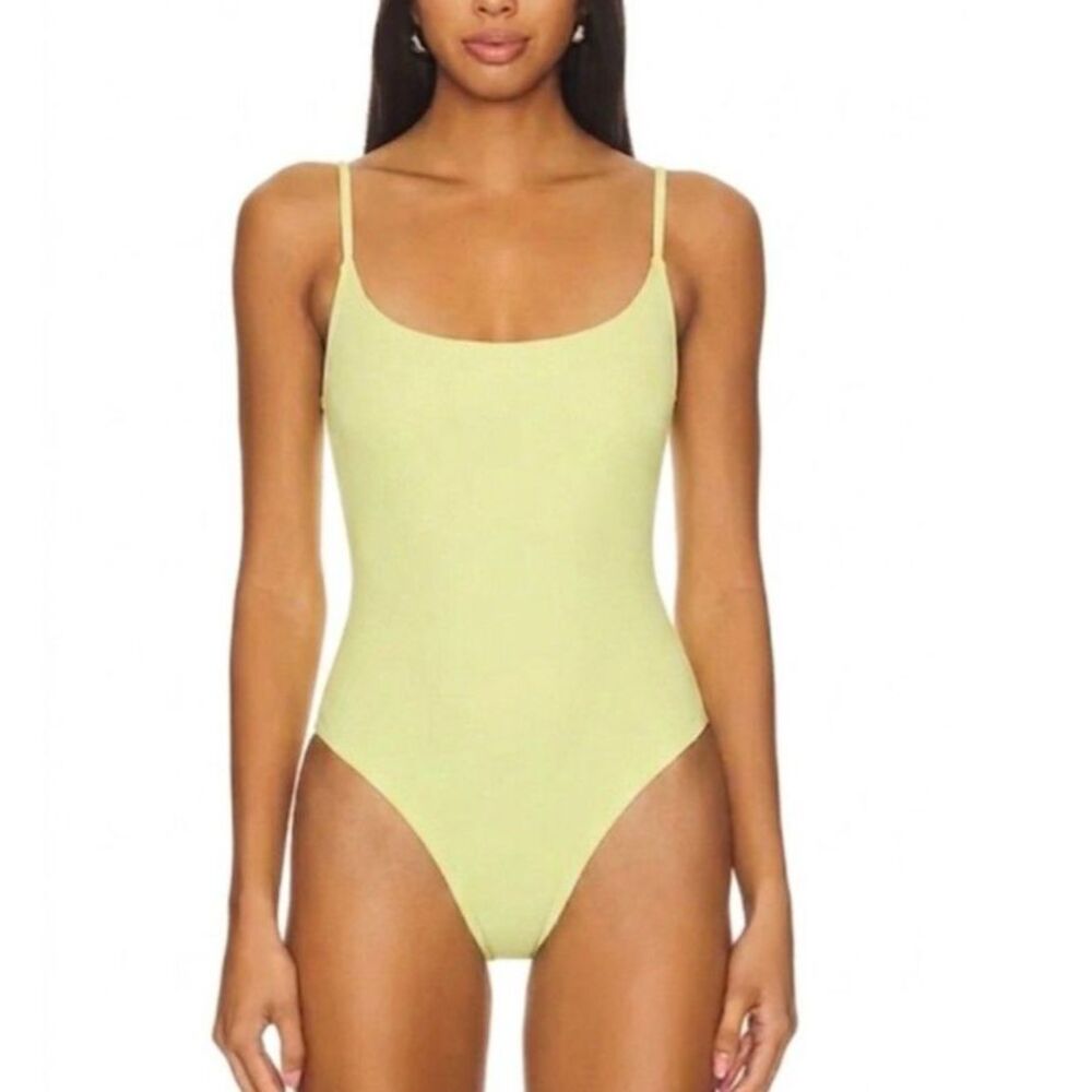 House of Harlow 1960 Women's NWOT Neon Yellow-Green Sleeveless Bodysuit Size S